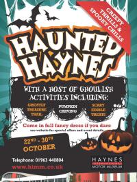 Halloween fun for all at Haynes International Motor Museum