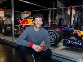 Mark Webber display at Haynes International Motor Museum